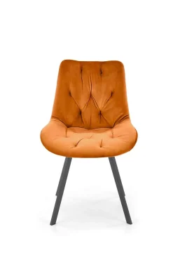 Krzesło obrotowe Veroniq cynamonowe pikowane