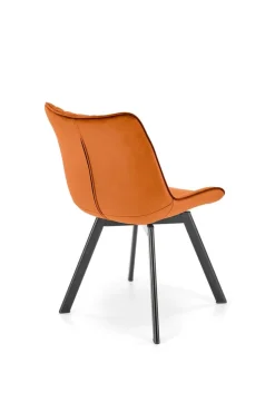 Krzesło obrotowe Veroniq cynamonowe przeszycia