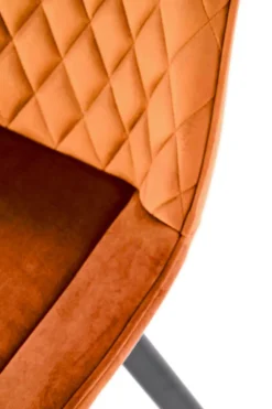 Krzesło obrotowe Veroniq cynamonowe przeszycia