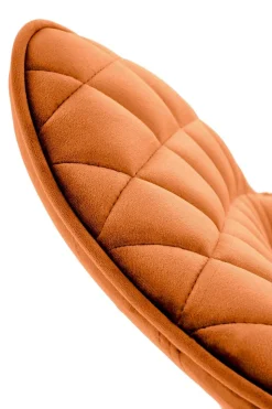 Krzesło obrotowe Veroniq cynamonowe przeszycia