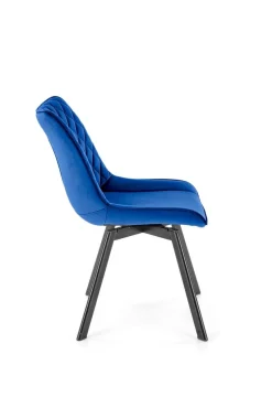 Krzesło obrotowe Veroniq granatowe przeszycia