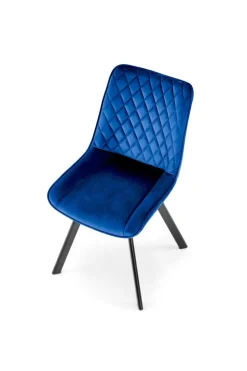 Krzesło obrotowe Veroniq granatowe przeszycia