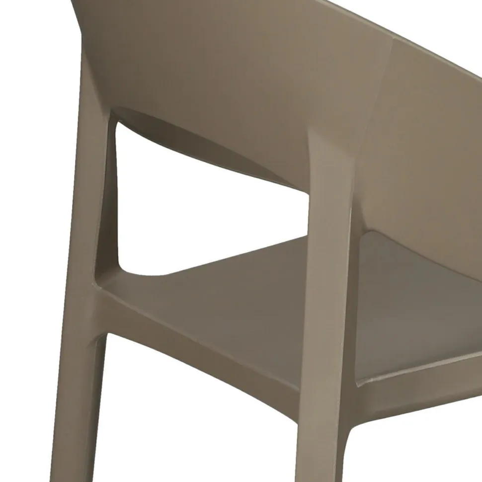 Krzesło Oido mild grey z tworzywa