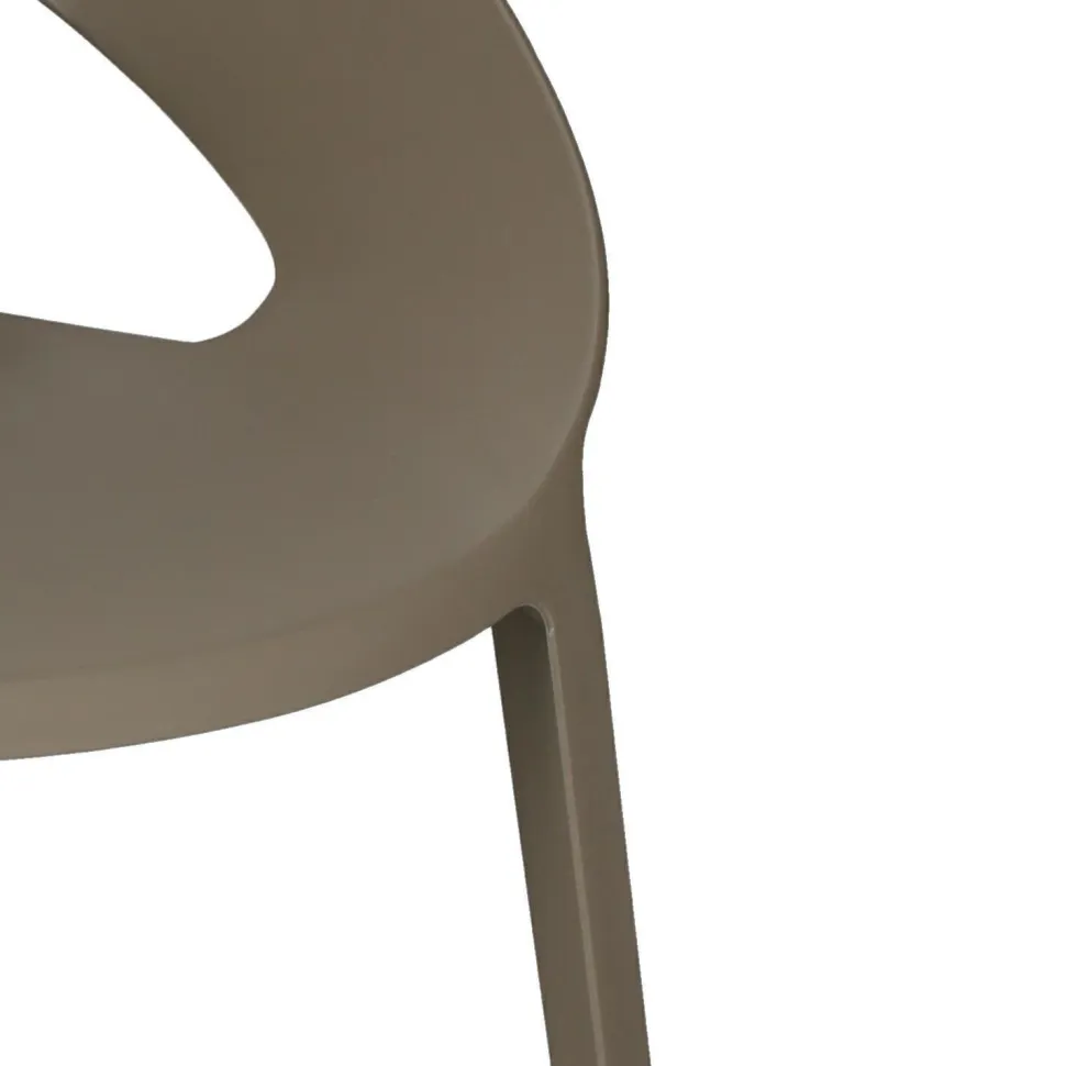 Krzesło Oido mild grey z tworzywa