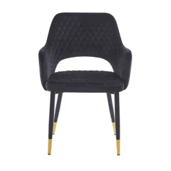 Krzesło Olivia Velvet czarne