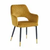 Krzesło Olivia Velvet musztardowe