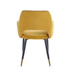 Krzesło Olivia Velvet musztardowe