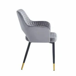 Krzesło Olivia Velvet szare