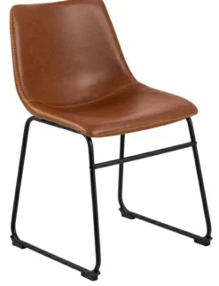 Krzesło Oregon brązowe PU