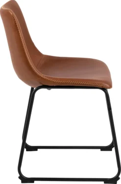 Krzesło Oregon brązowe PU