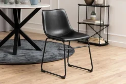 Krzesło Oregon czarne PU