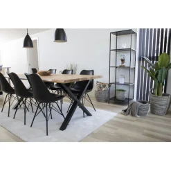 Krzesło Oslo czarne PU