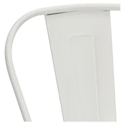 Krzesło Paris białe inspirowane Tolix