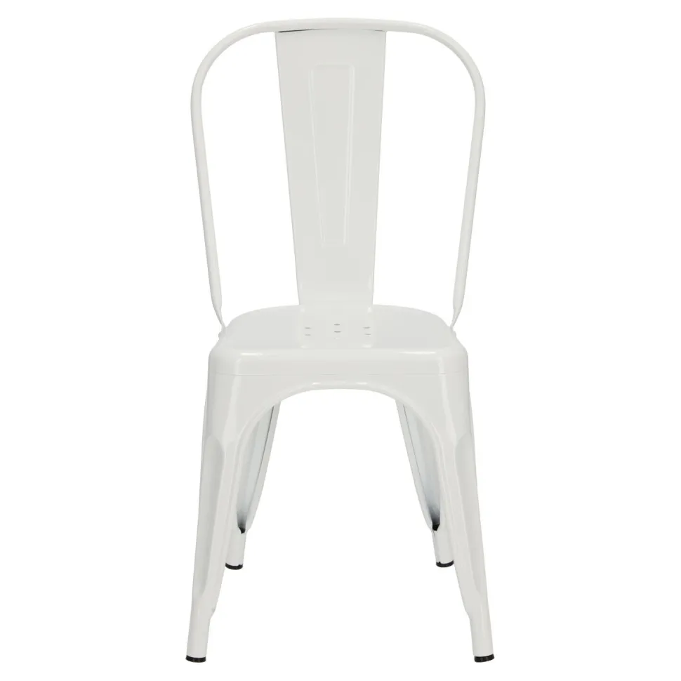 Krzesło Paris białe inspirowane Tolix