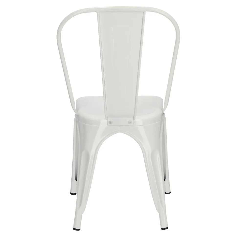 Krzesło Paris białe inspirowane Tolix