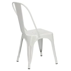 Krzesło Paris białe inspirowane Tolix
