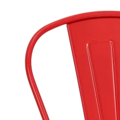 Krzesło Paris czerwone inspirowane Tolix