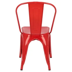 Krzesło Paris czerwone inspirowane Tolix