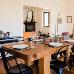 Krzesło Paris czerwone inspirowane Tolix