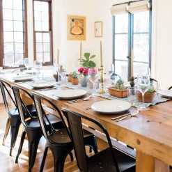 Krzesło Paris czerwone inspirowane Tolix