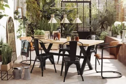 Krzesło Paris Edge metalowe czarne