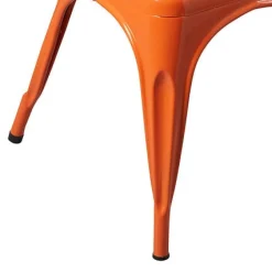 Krzesło Paris Edge metalowe pomarańczowe