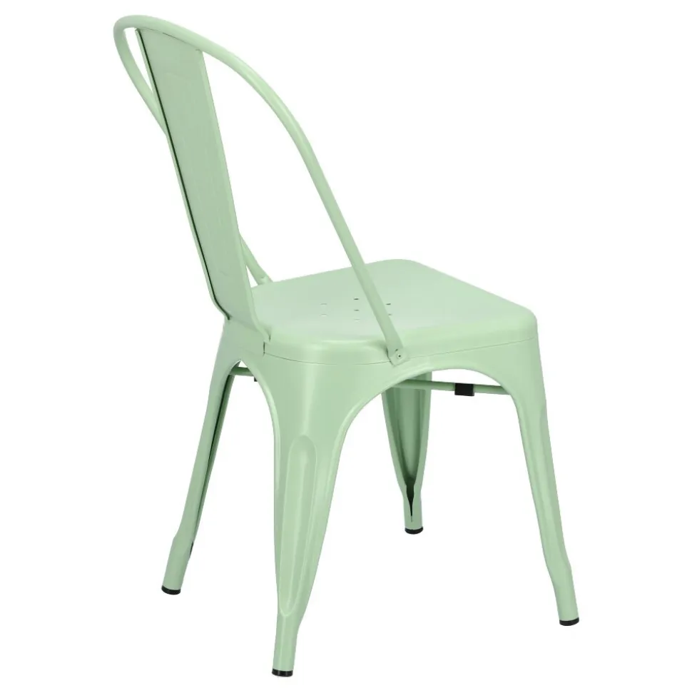 Krzesło Paris zielone inspirowane Tolix