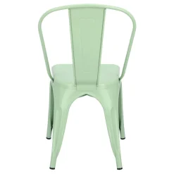 Krzesło Paris zielone inspirowane Tolix