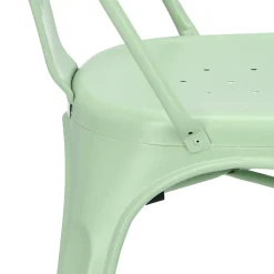 Krzesło Paris zielone inspirowane Tolix
