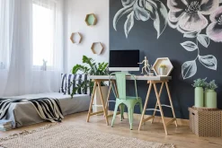 Krzesło Paris zielone inspirowane Tolix