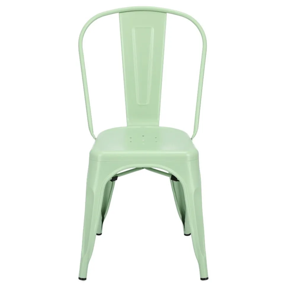 Krzesło Paris zielone inspirowane Tolix