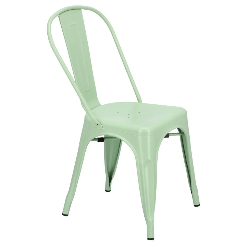 Krzesło Paris zielone inspirowane Tolix