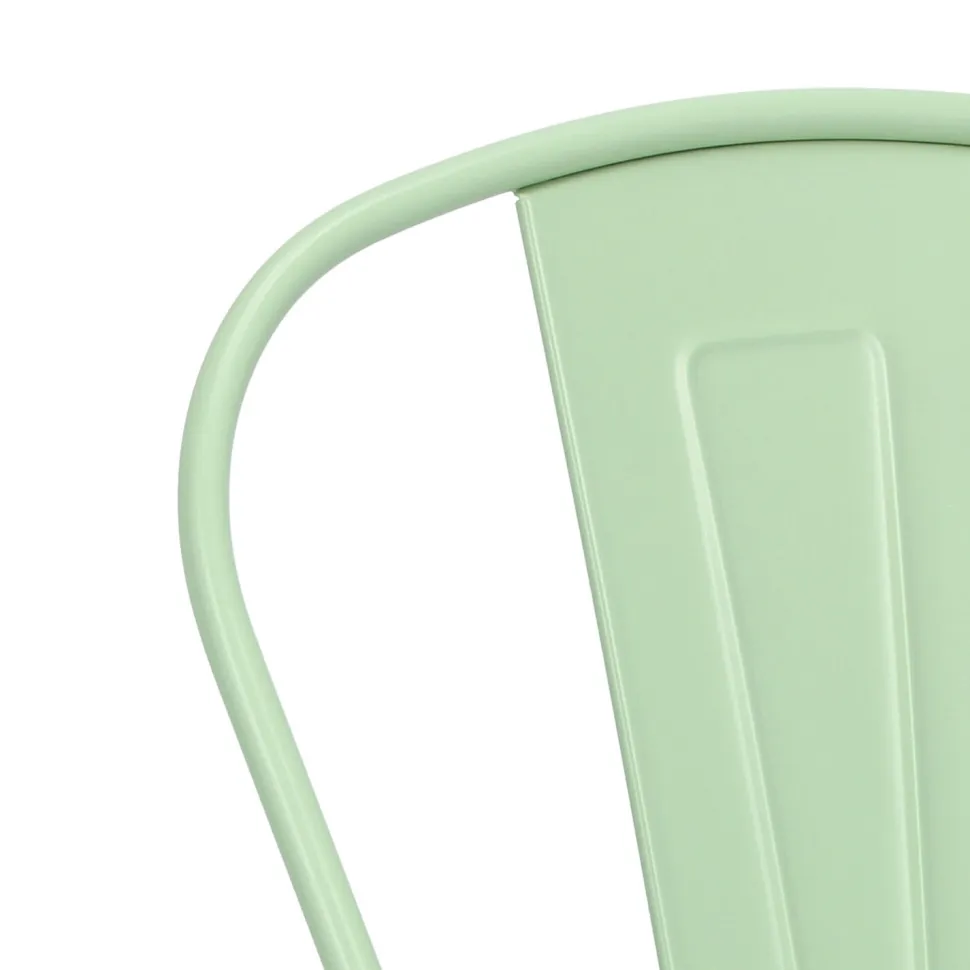 Krzesło Paris zielone inspirowane Tolix
