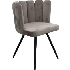 Krzesło Paum VIC szare tapicerowane