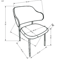 Krzesło Paupe beżowe
