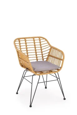 Krzesło Pavarisa naturalny/popielaty