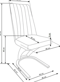 Krzesło Pensylwania brązowe