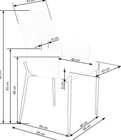 Krzesło Perrol boucle kremowe
