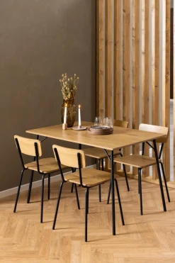 Krzesło Peru dąb/czarne