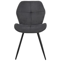 Krzesło Petri antracytowe tapicerowane
