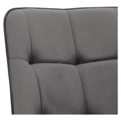 Krzesło Pilo szare/ złote nogi glamour