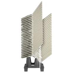 Krzesło Piu antracytowe z tworzywa