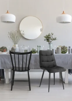 Krzesło Plaid czarne/ czarne nogi hampton