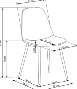Krzesło Plein zielone velvet