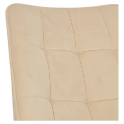 Krzesło Poly velvet beżowe czarne nogi