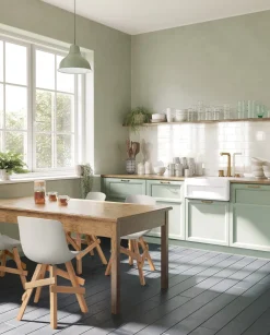 Krzesło Rail szare/ dębowe drewniane