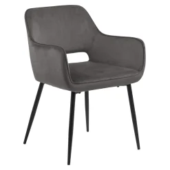 Krzesło Ranja Dark grey tapicerowane