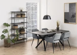 Krzesło Ranja Dark grey tapicerowane