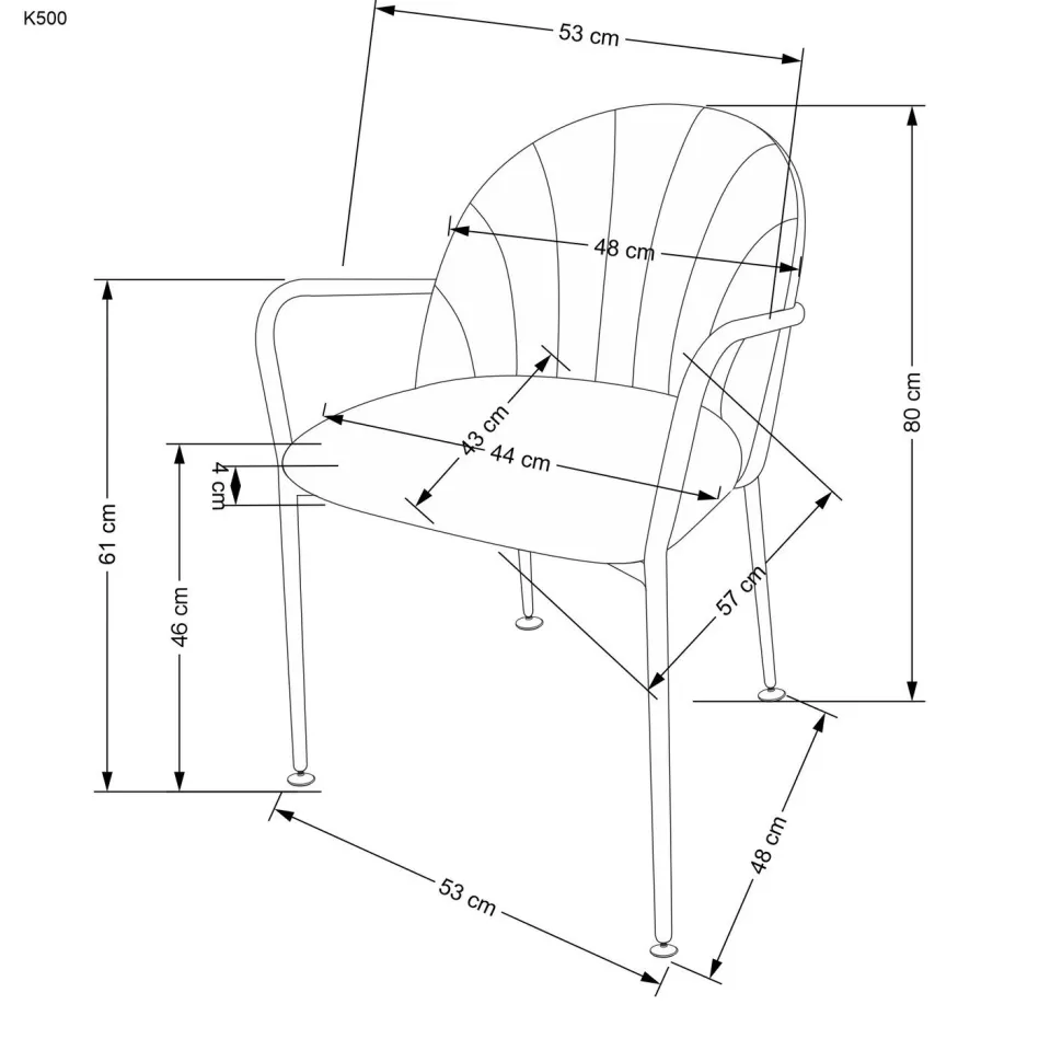 Krzesło Rebbeca beż/czarne/złote
