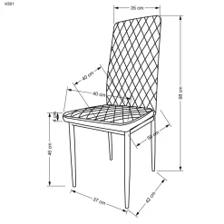 Krzesło Regine cappuccino